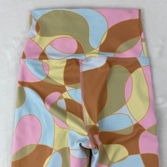 Beach Riot Pastel Waikiki Wave Geometric High Rise Full Length Piper Leggings XS - Picture 4 of 6